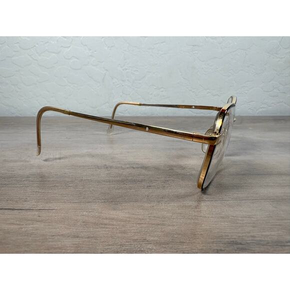 Vintage AO Safety (American Optical) Z87 Gold Eyeglass Frames- EUC - Picture 1 of 6